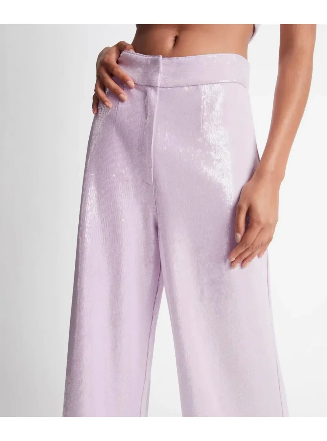 Sheike Cleo Sequin Jacket & Pants Set Lilac Size AU 14 for rent on The Volte - main image
