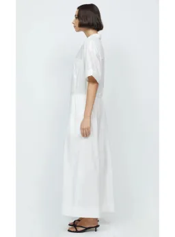 Bec & Bridge Lenna Maxi Shirt Dress Ivory Size AU 10 for rent on The Volte - image 3
