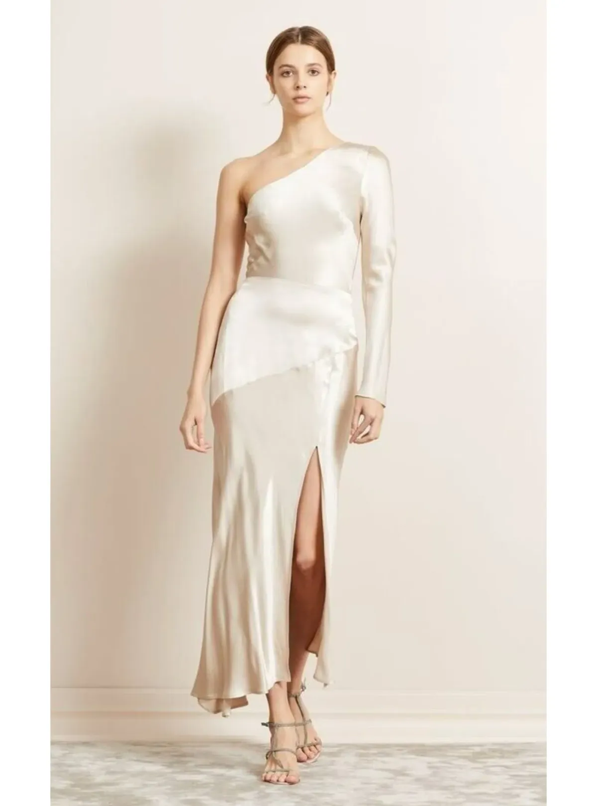 Bec & Bridge Moon Dance Asym Dress Sand Size AU 10 for rent on The Volte - main image