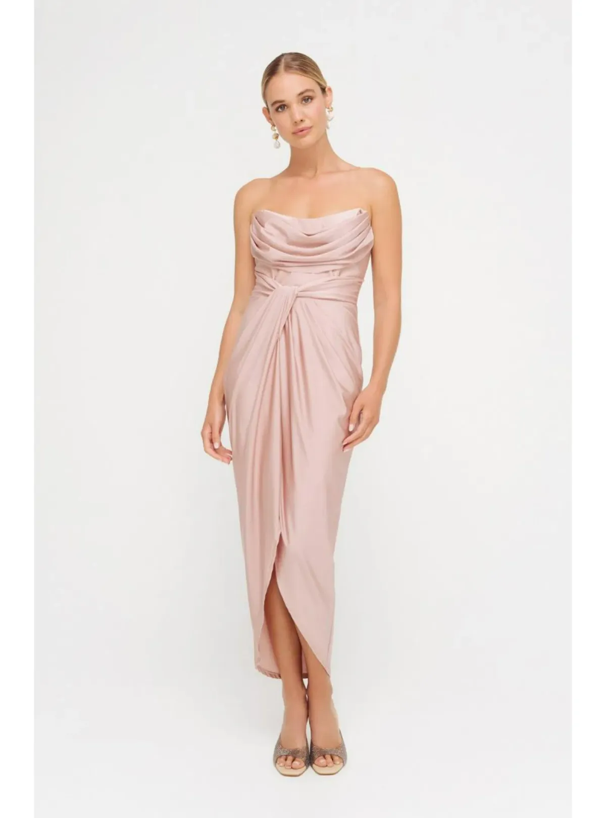Sheike Cosmopolitan Dress in Blush Size AU 14 - Image 1