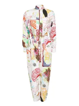 Zimmermann Shelly Zip Boilersuit Poster Print Size 2 / AU 12 for rent on The Volte - image 3