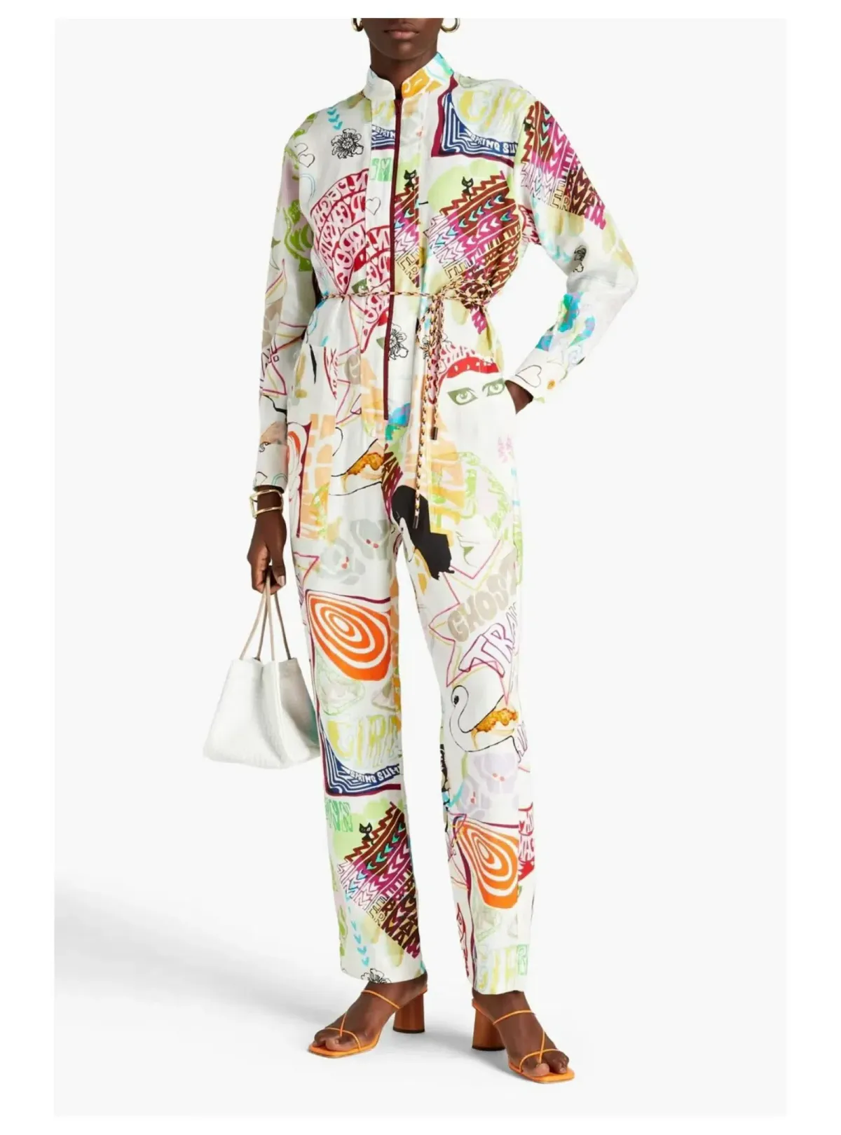 Zimmermann Shelly Zip Boilersuit Poster Print Size 2 / AU 12 for rent on The Volte - main image