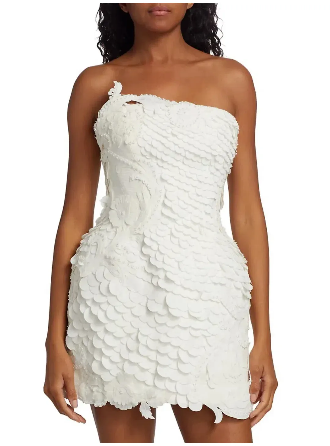 Zimmermann Tama Filigree Mini Dress Ivory Size 2 / AU 12 for rent on The Volte - main image