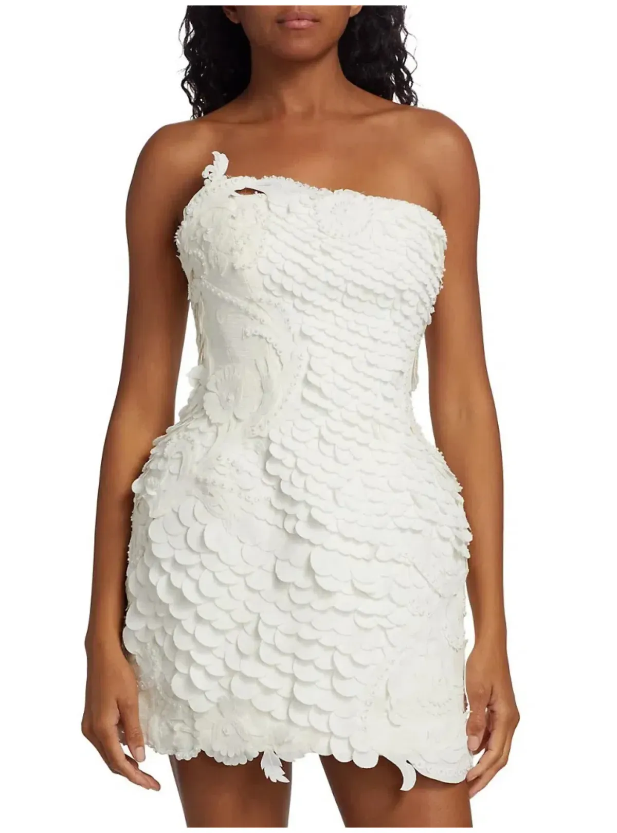 Zimmermann Tama Filigree Mini Dress Ivory Size 2 / AU 12 - Image 2