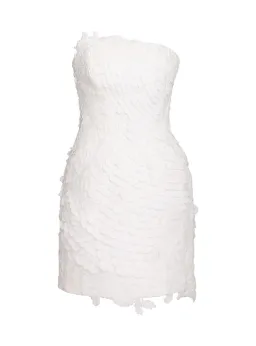 Zimmermann Tama Filigree Mini Dress Ivory Size 2 / AU 12 for rent on The Volte - image 4