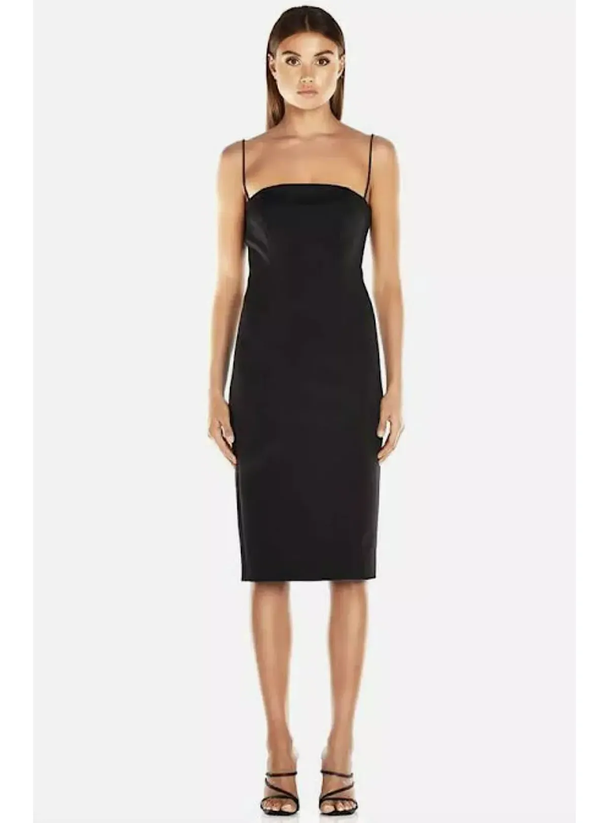 Misha Sophie Midi Dress Black Size 4 for rent on The Volte - main image