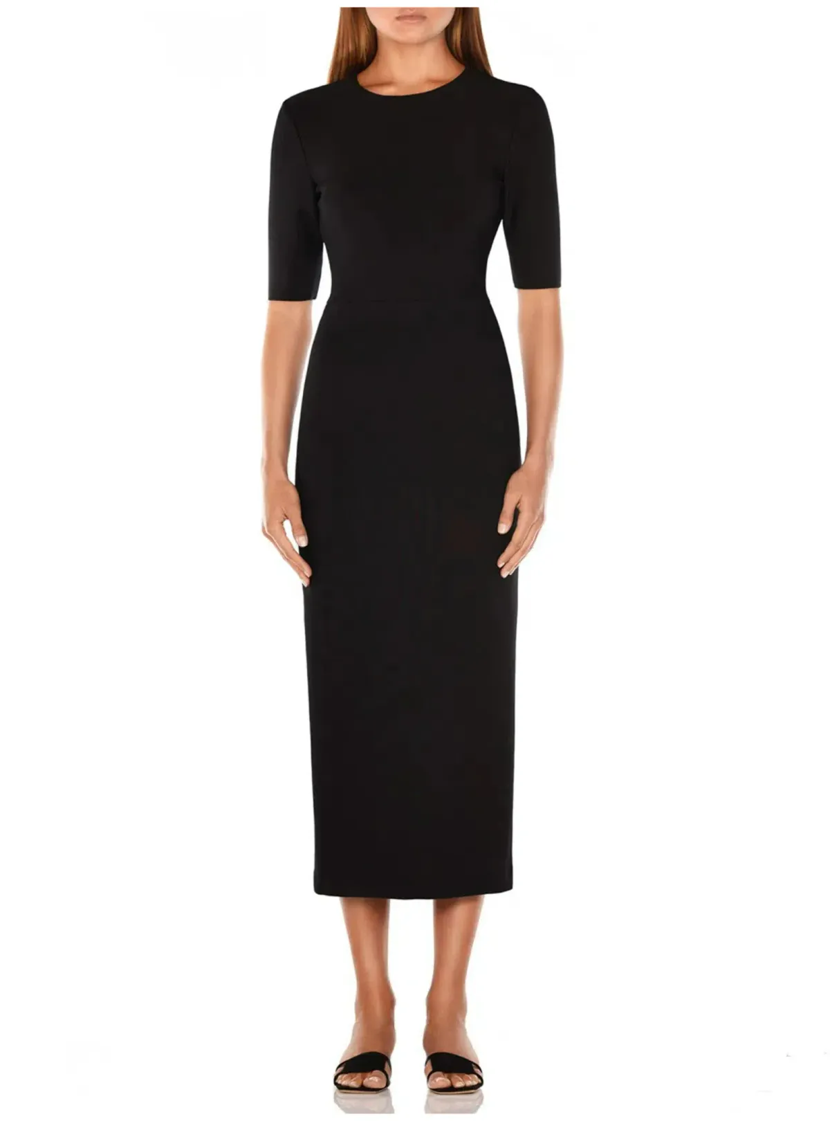 Misha Brodie Midi Dress Black Size AU 8 - Image 1