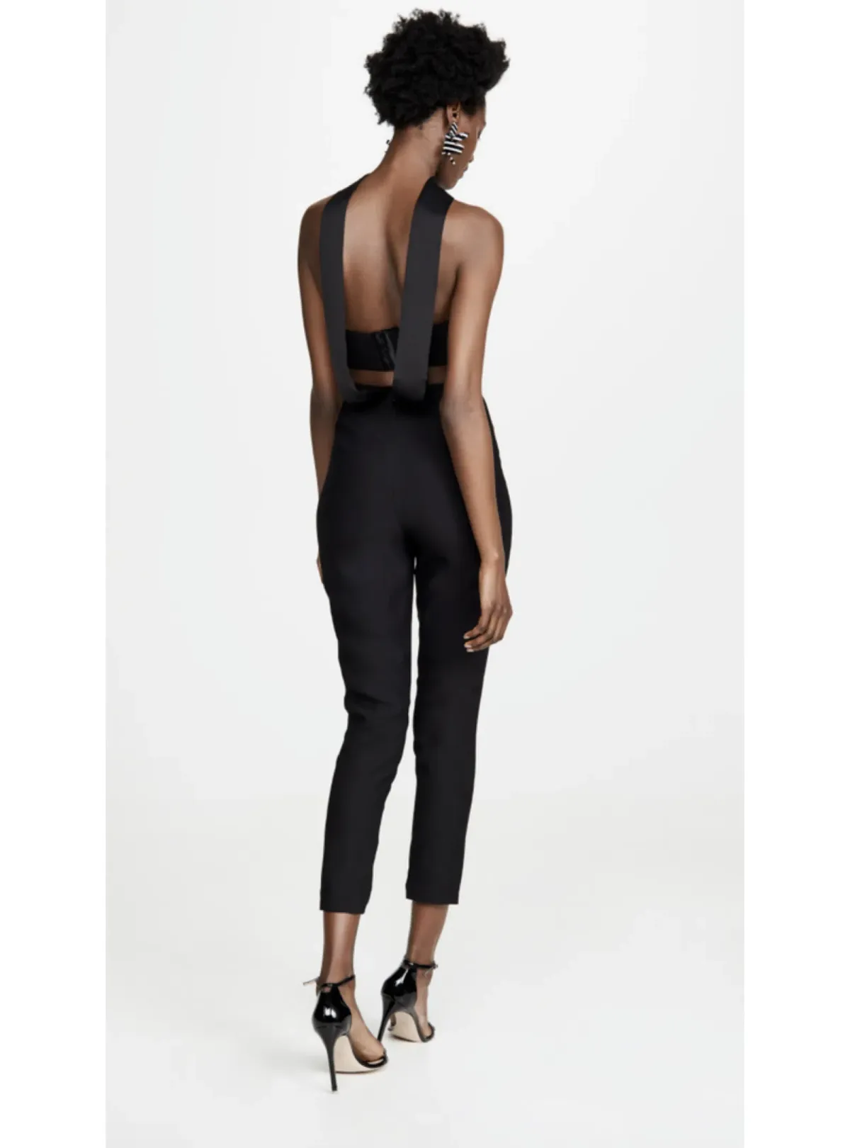 MISHA Christa Pantsuit Black Size 8 - Image 4