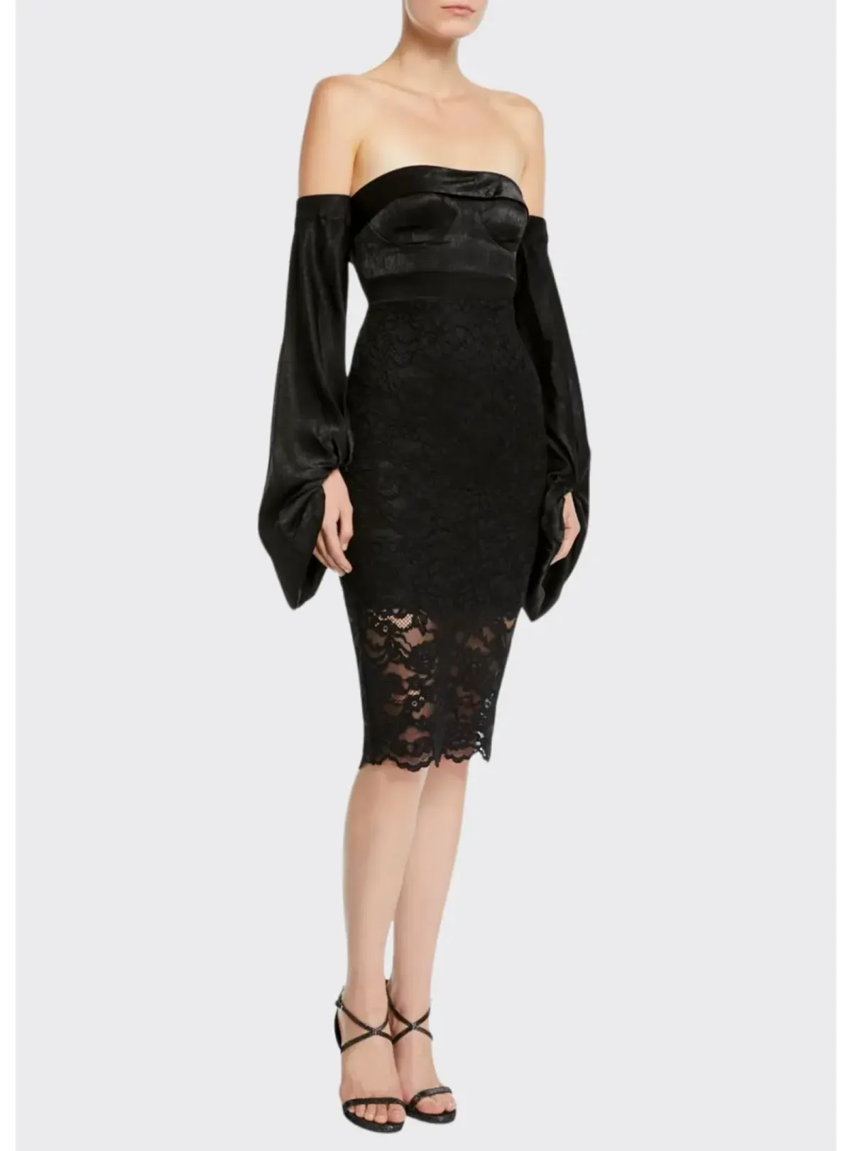 Misha Constance Midi Dress Black Size 14 - Image 1