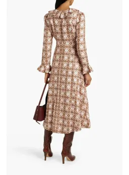 Zimmermann Daisy Midi Dress Pink Daisy Size 0 / AU 8 for rent on The Volte - image 2