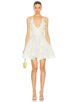 Zimmermann Matchmaker Daisy Mini Dress Ivory Size 2 / AU 12 for rent on The Volte - image 1