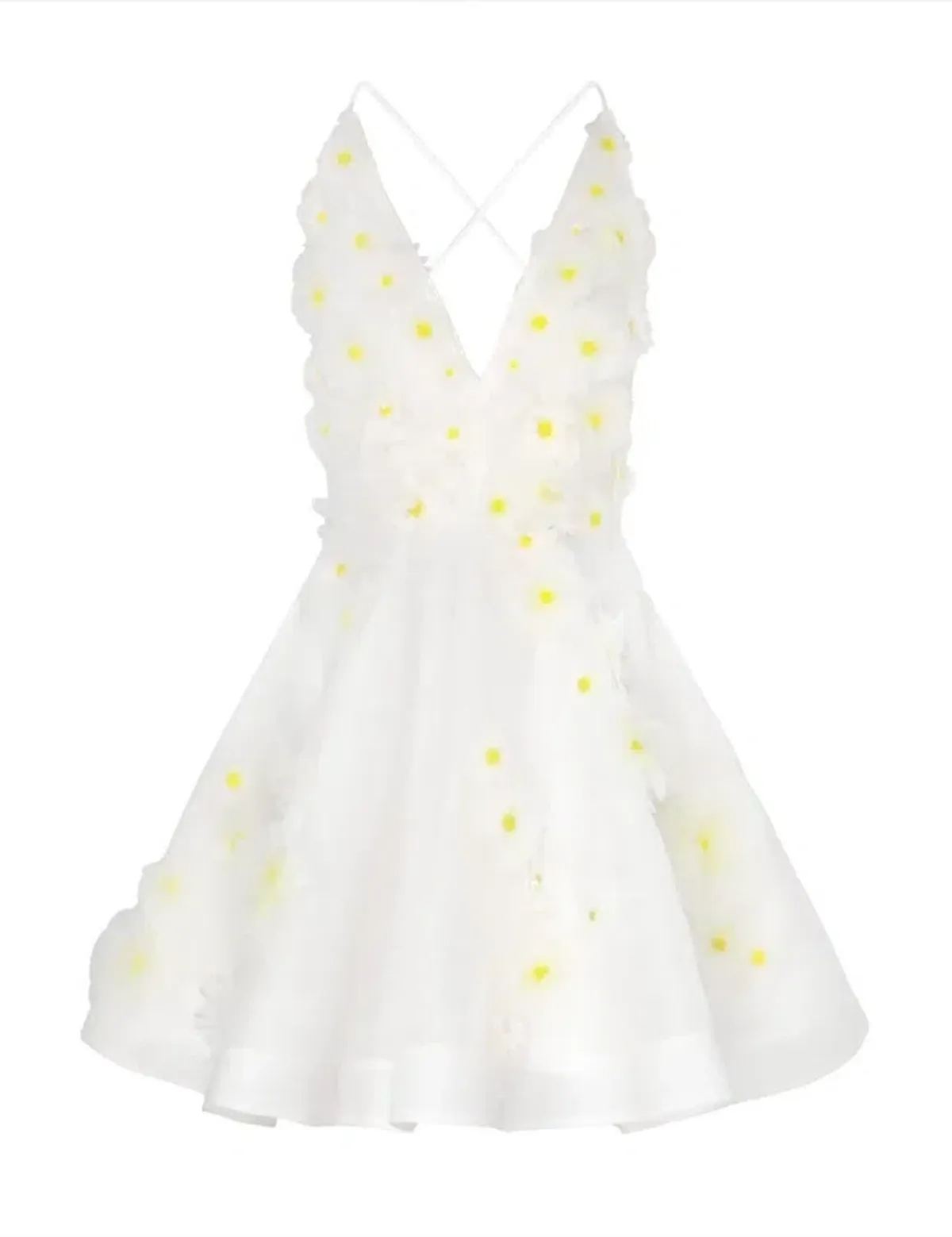Zimmermann Matchmaker Daisy Mini Dress Ivory Size 2 / AU 12 - Image 5