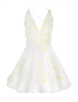 Zimmermann Matchmaker Daisy Mini Dress Ivory Size 2 / AU 12 for rent on The Volte - image 5