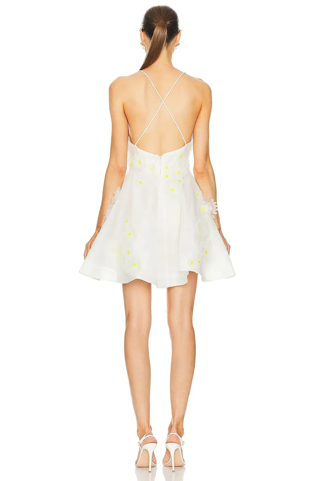 Zimmermann Matchmaker Daisy Mini Dress Ivory Size 2 / AU 12 for rent on The Volte - main image