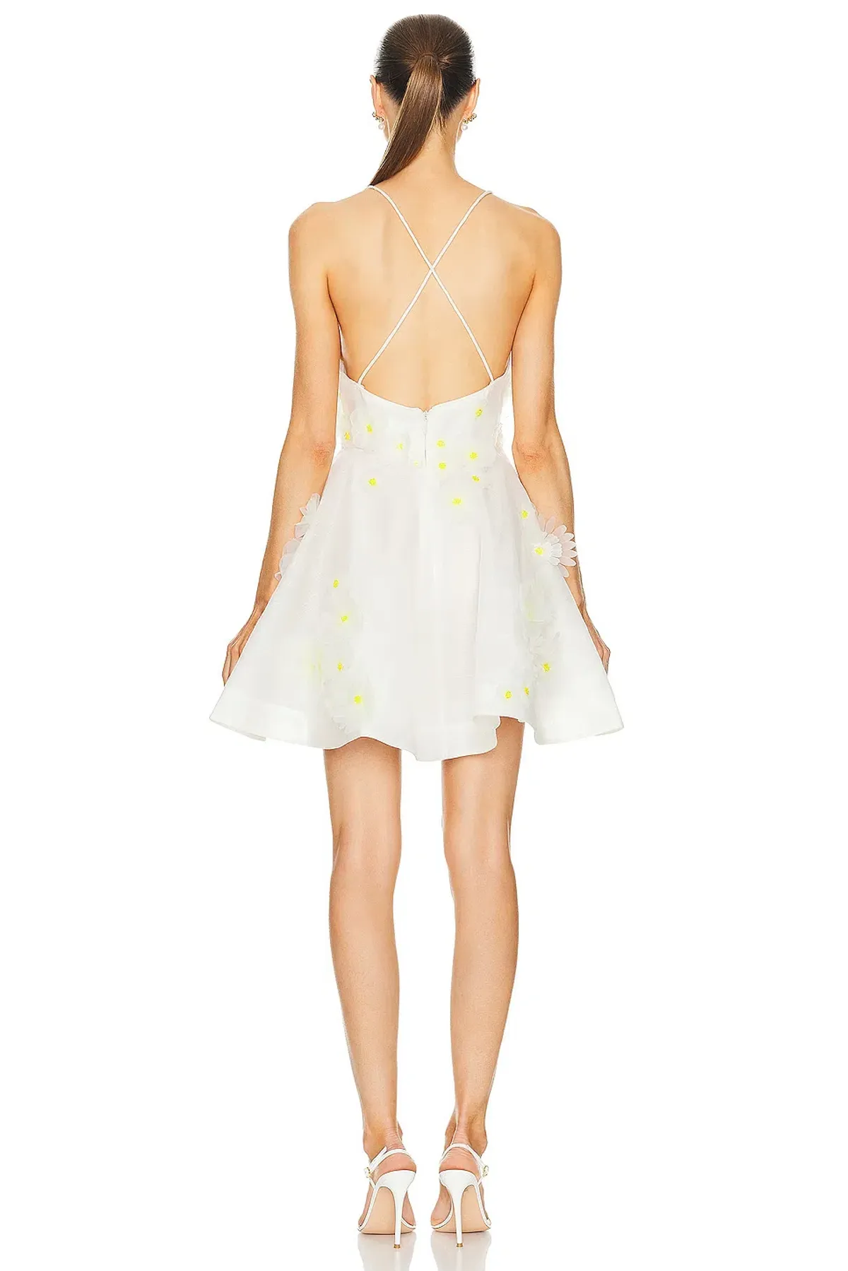 Zimmermann Matchmaker Daisy Mini Dress Ivory Size 2 / AU 12 - Image 3
