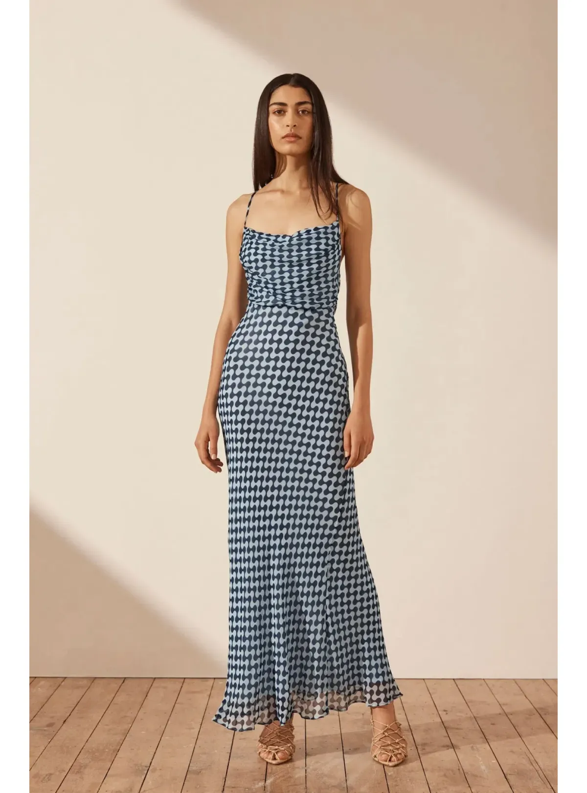 Shona Joy Elina Lace Maxi Dress in Midnight/Ice Size AU 8 - Image 1