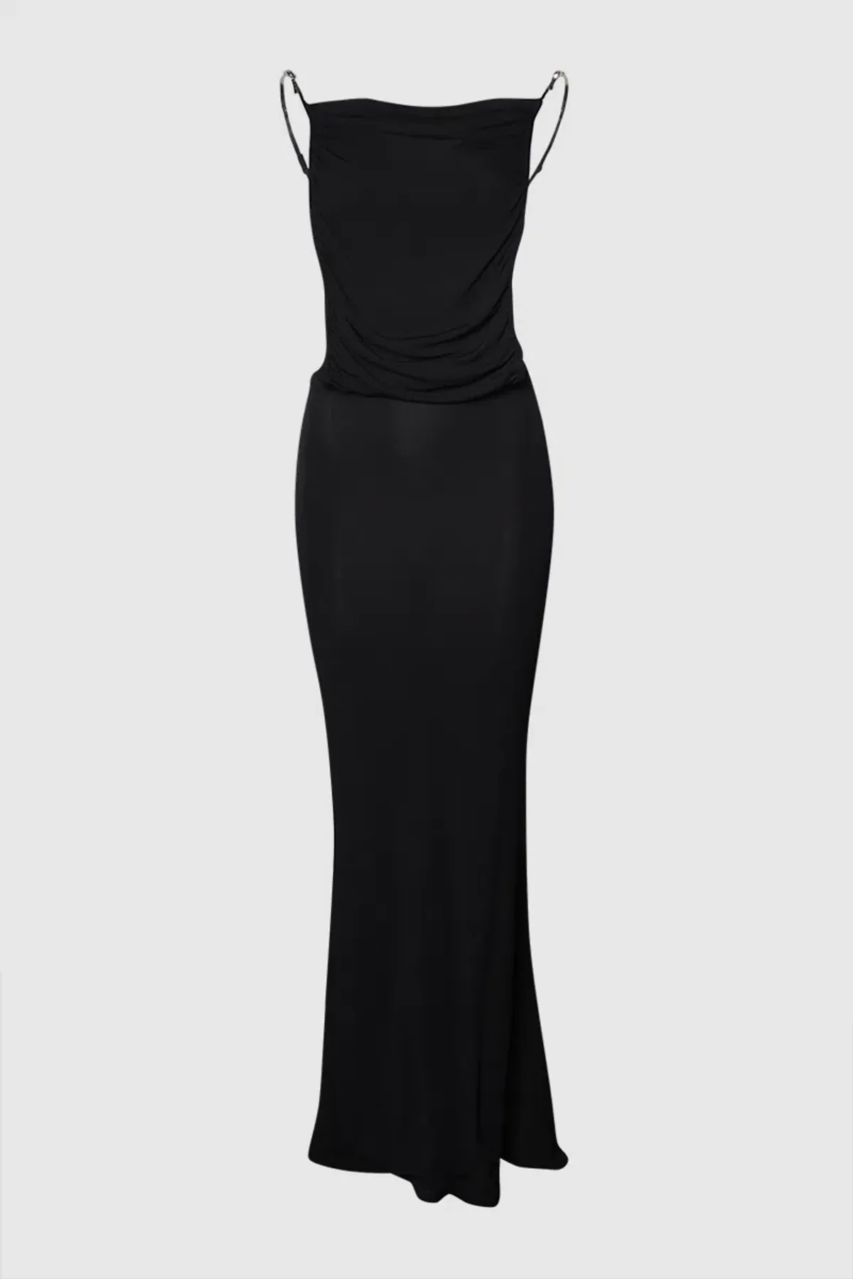 Christopher Esber Sculptured Strapped Ruched Dress Black Size 14 AU - Image 3