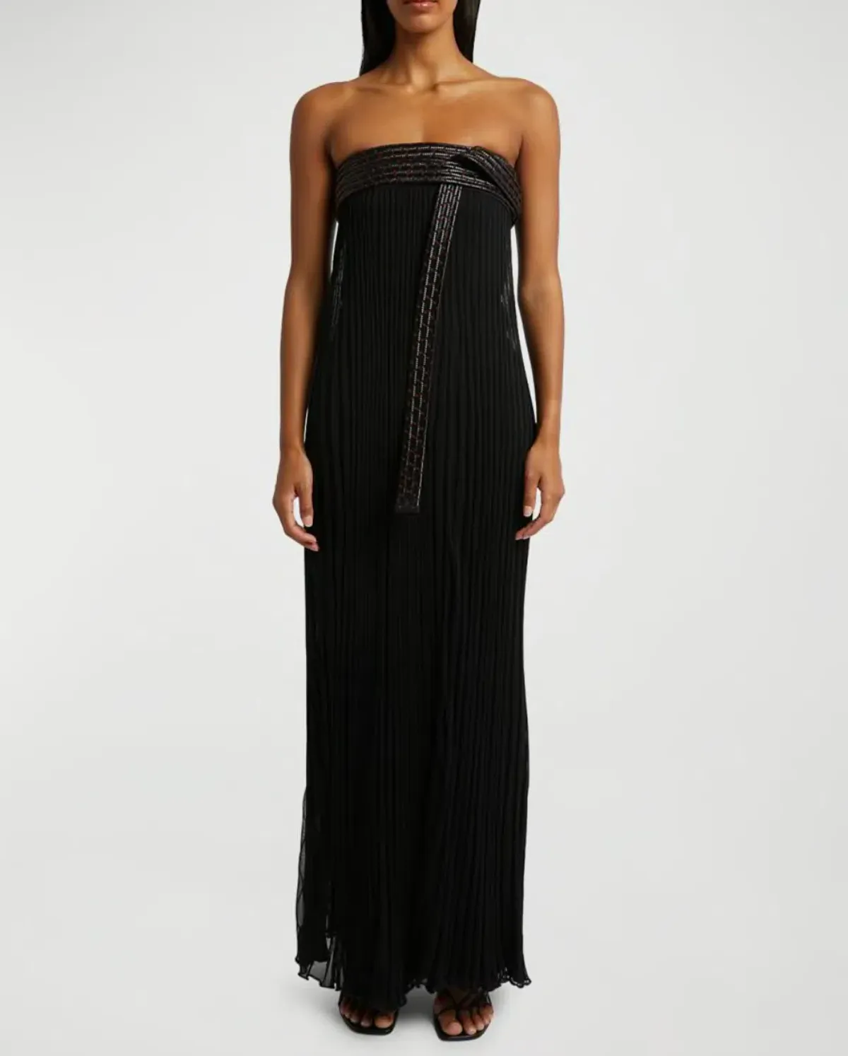Christopher Esber Shadow Line Knit Maxi Gown Black Size XSS/Au 4 - Image 1