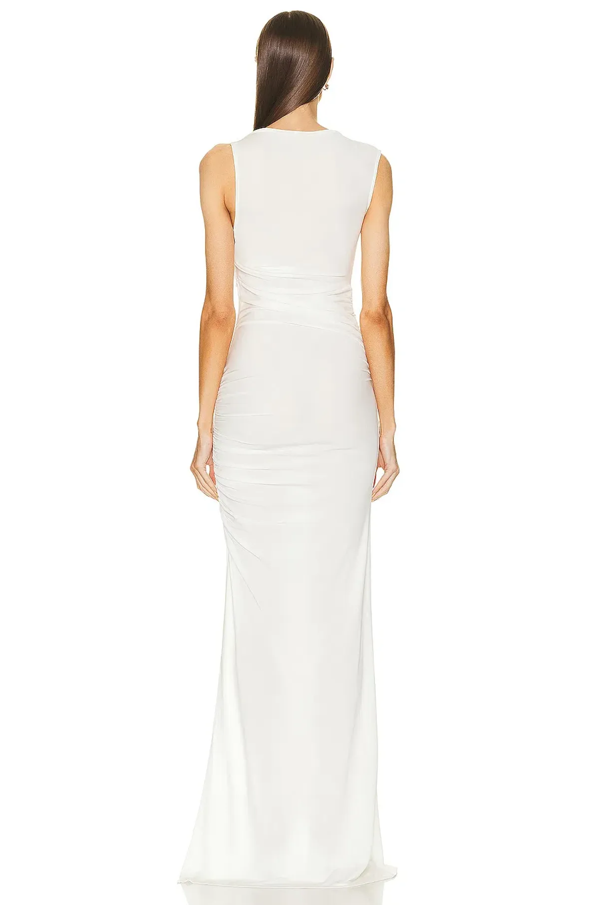 Christopher Esber Gesine Twisted Column Dress White Size 14 AU - Image 5