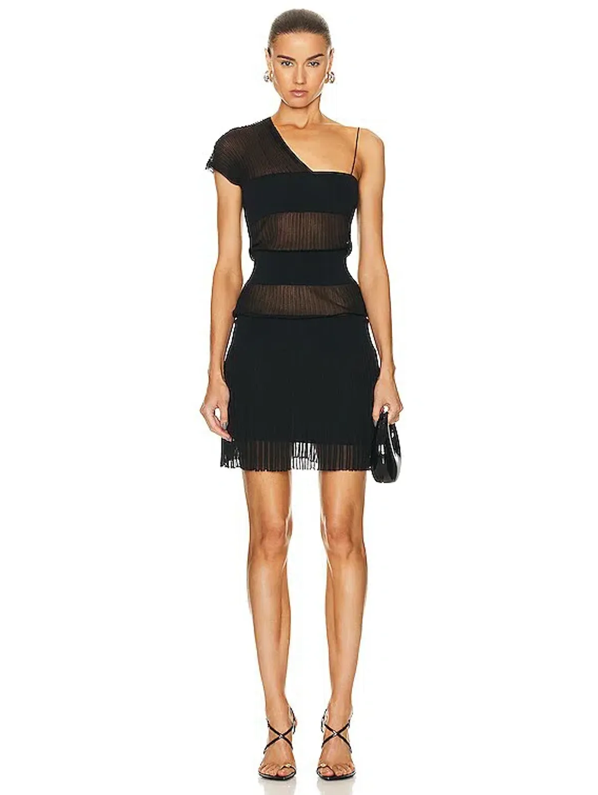 Christopher Esber Shadow Line Knitted Cami Dress Black Size XXS/Au 4 - Image 1