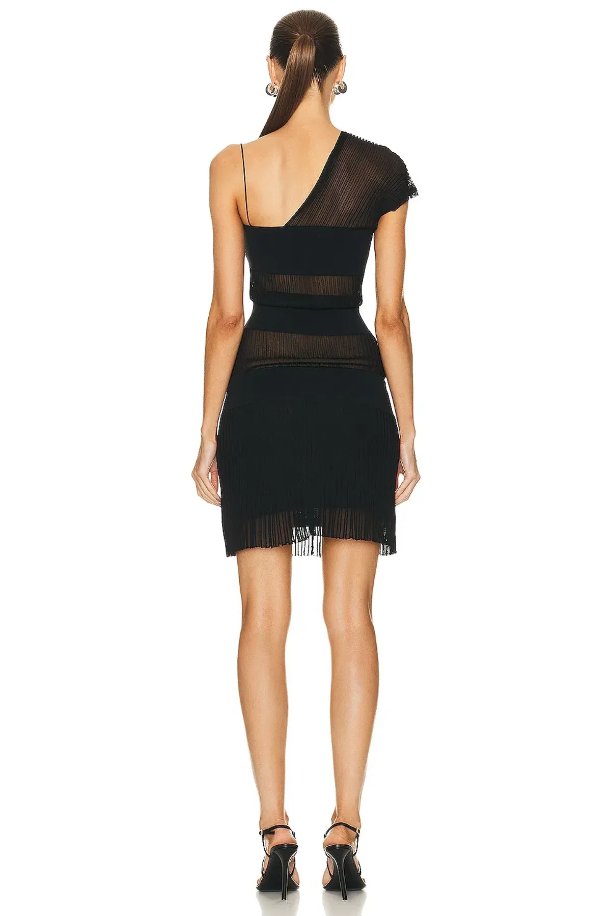 Christopher Esber Shadow Line Knitted Cami Dress Black Size XS/Au 6 - Image 4