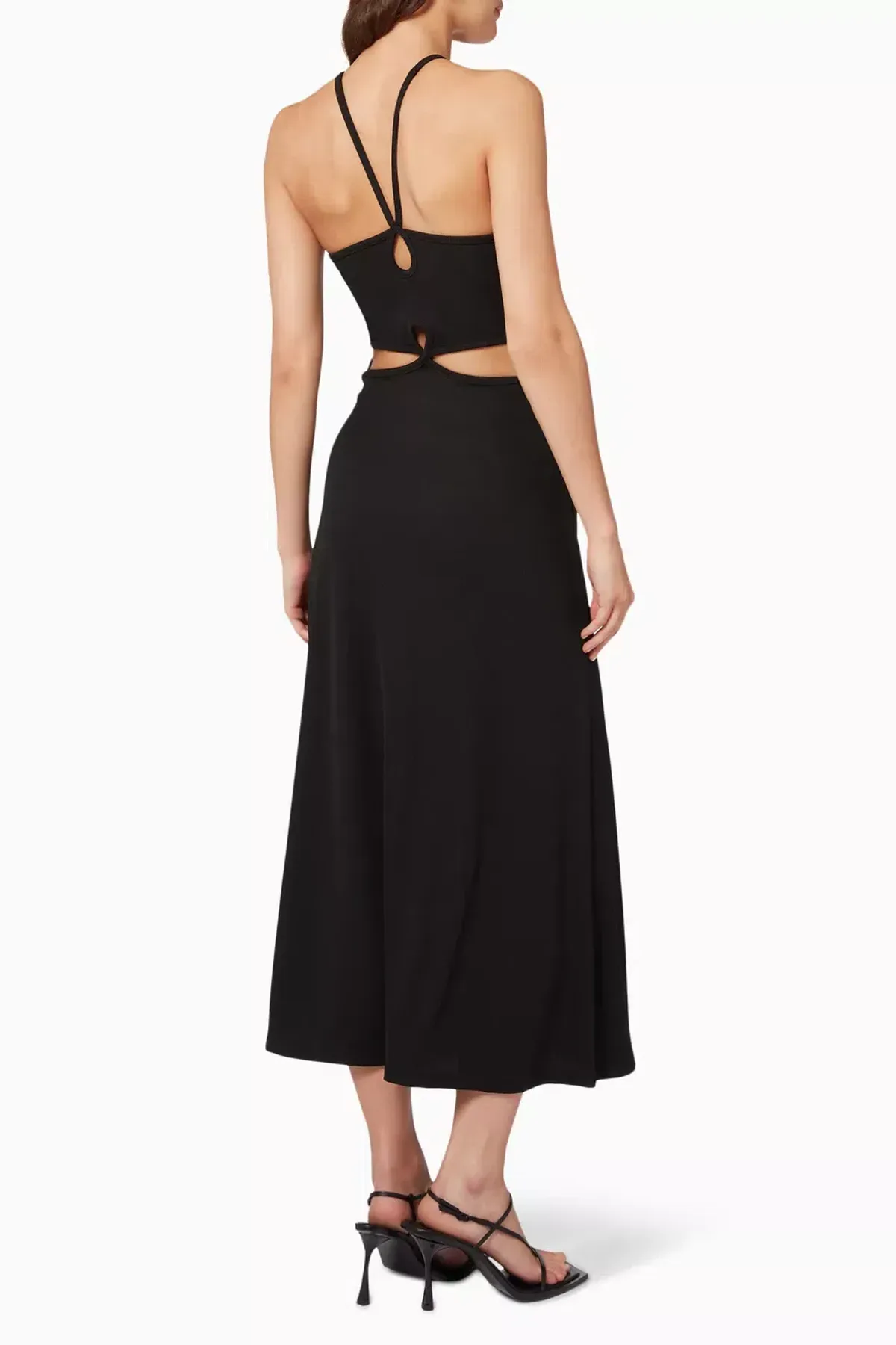 Christopher Esber Looped Cutaway Sleeveless Dress Black Size 10 AU - Image 3