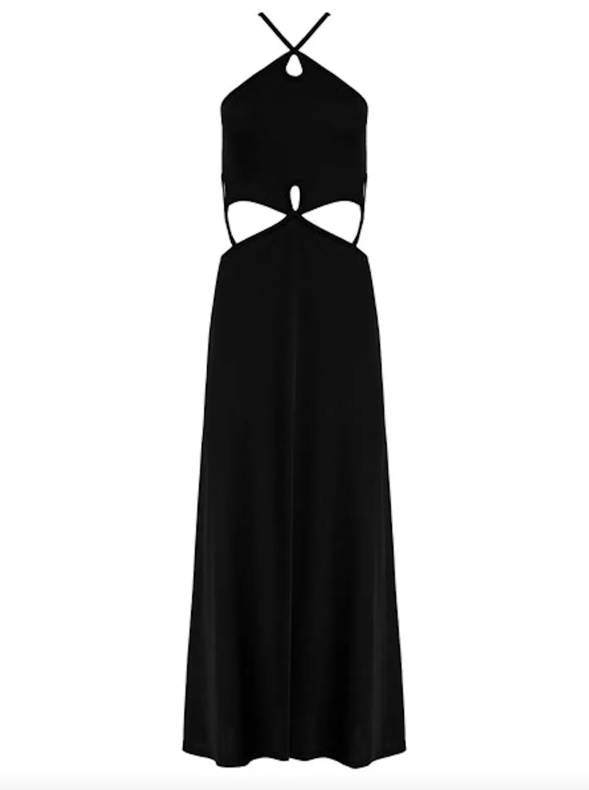 Christopher Esber Looped Cutaway Sleeveless Dress Black Size 12 AU - Image 4