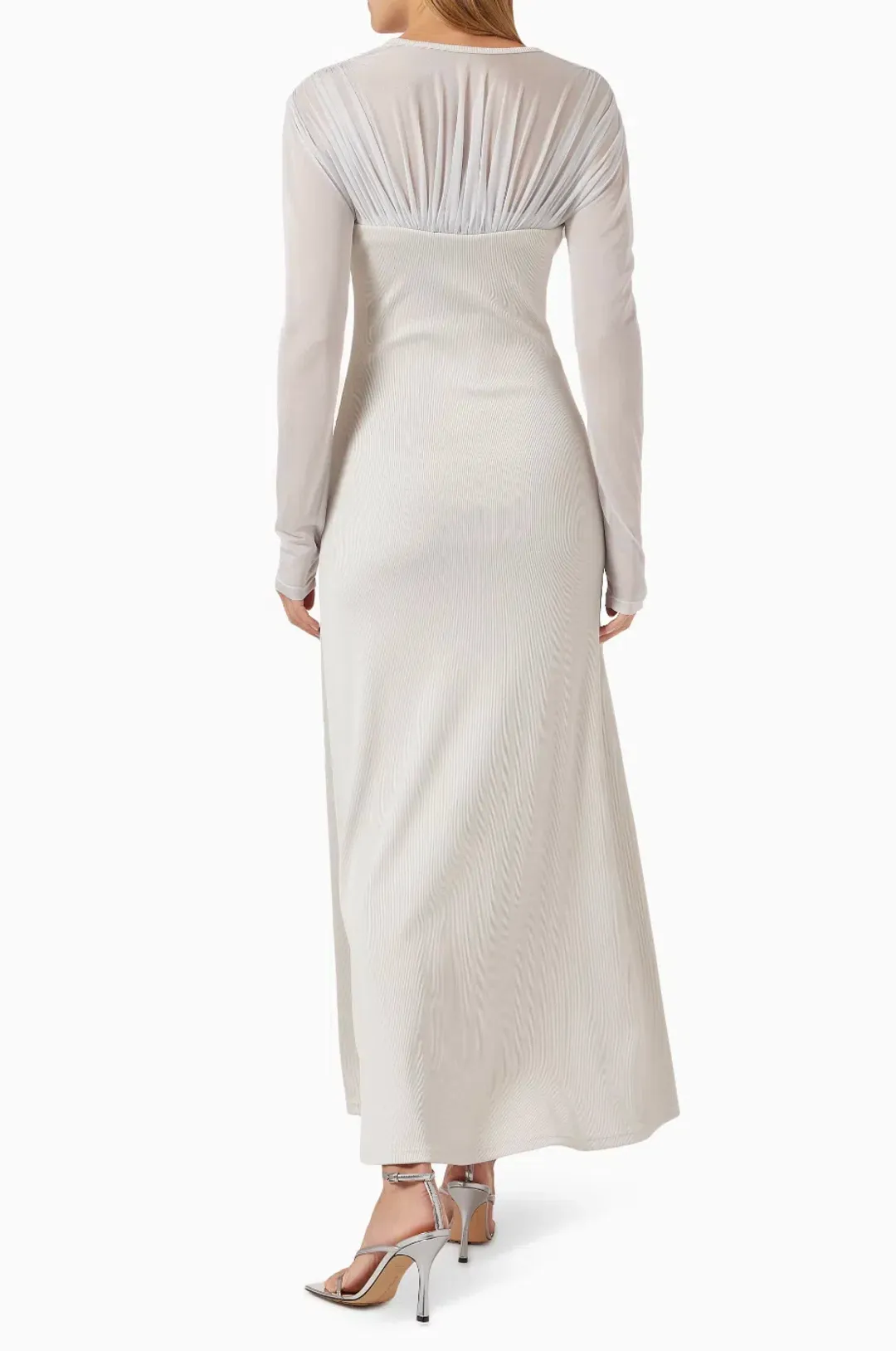 Christopher Esber Encase Sheer Underwire Dress Silver Size 10 AU for rent on The Volte - main image