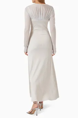 Christopher Esber Encase Sheer Underwire Dress Silver Size 10 AU for rent on The Volte - image 3