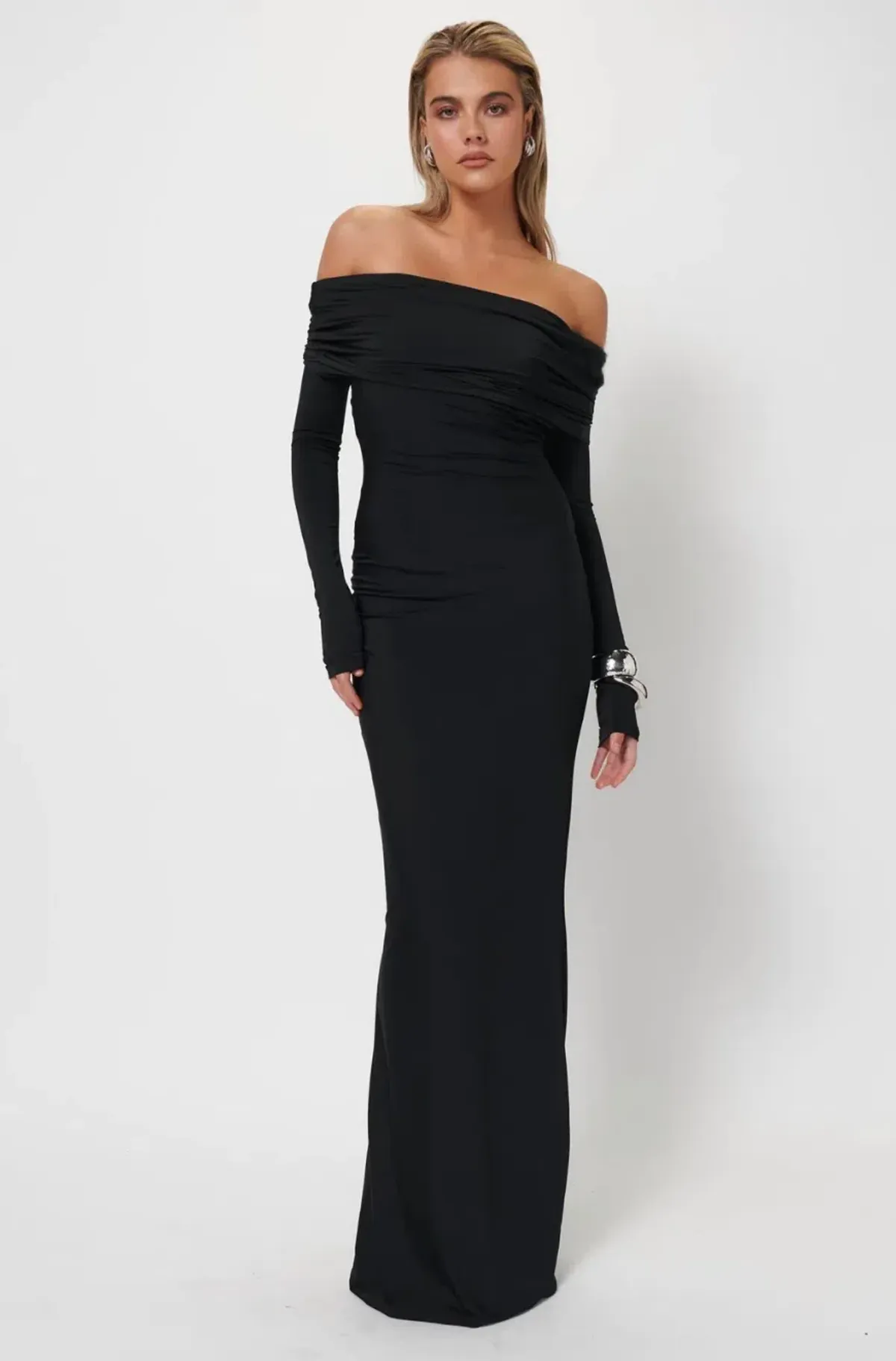 Effie Kats The Gwen Gown in Black Size 10 - Image 3