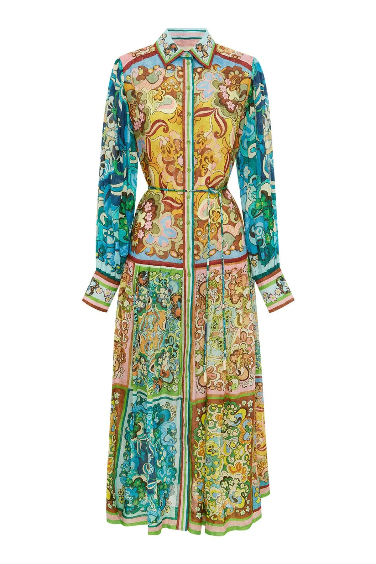 Alemais Dreamer Shirtdress Multi Size 14 - Image 4