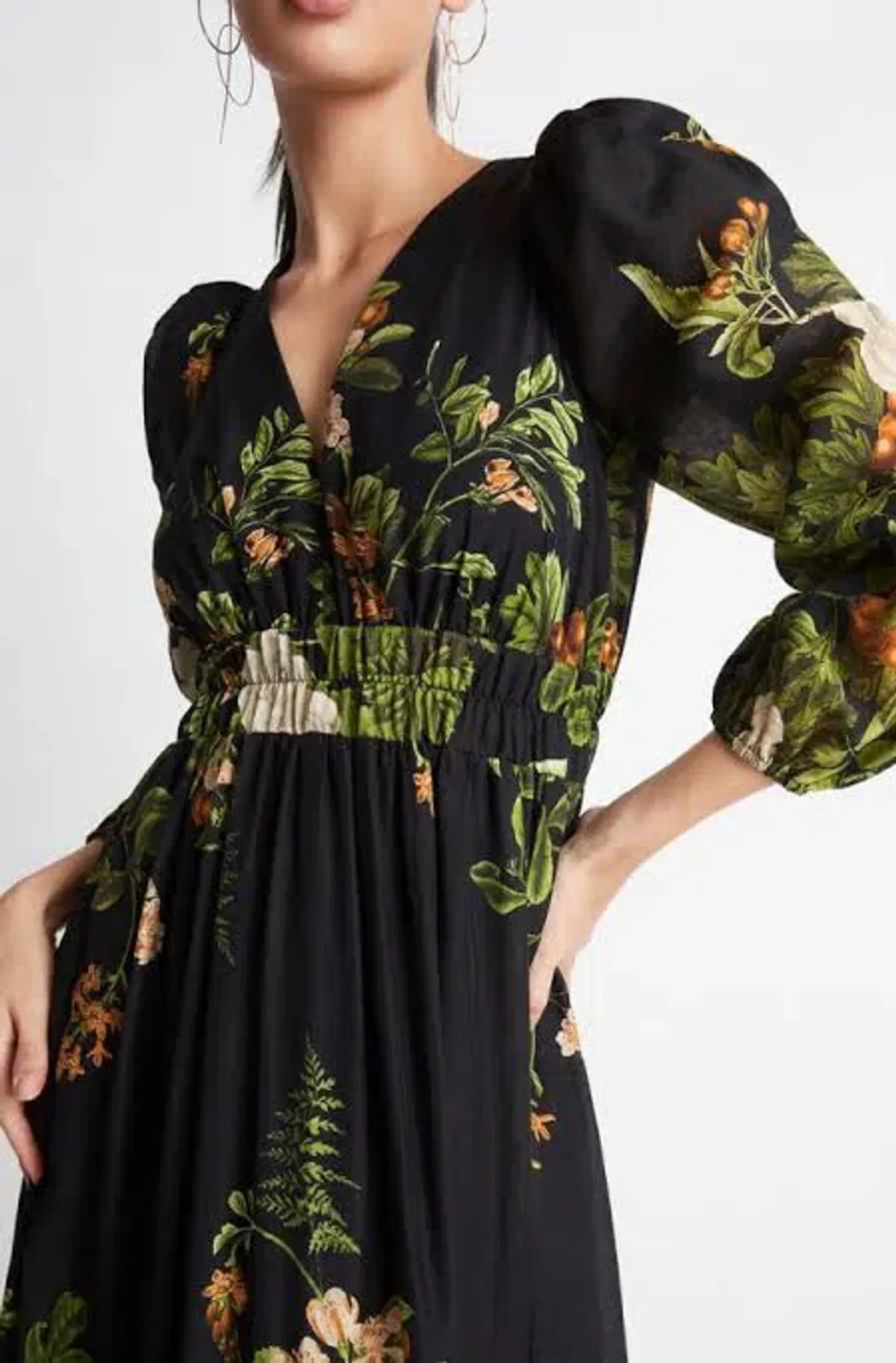 Sheike Garden of Eden Maxi Black Floral Size 16 - Image 3