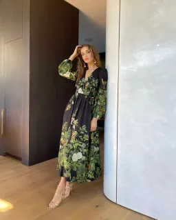 Sheike Garden of Eden Maxi Black Floral Size 16 for rent on The Volte - image 1