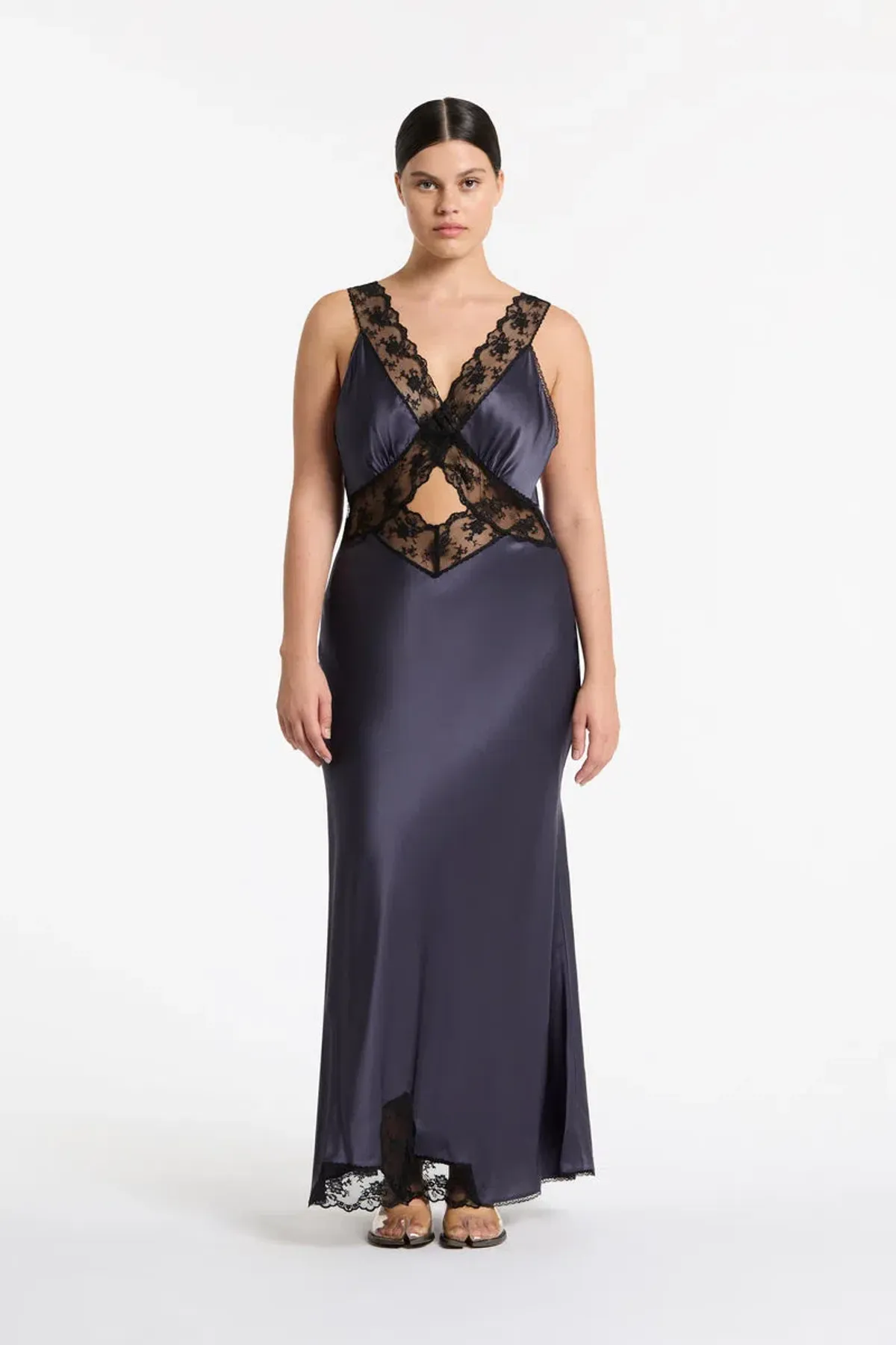 Sir the label Aries Cut Out Gown Navy Size 3/ AU 12 - Image 2