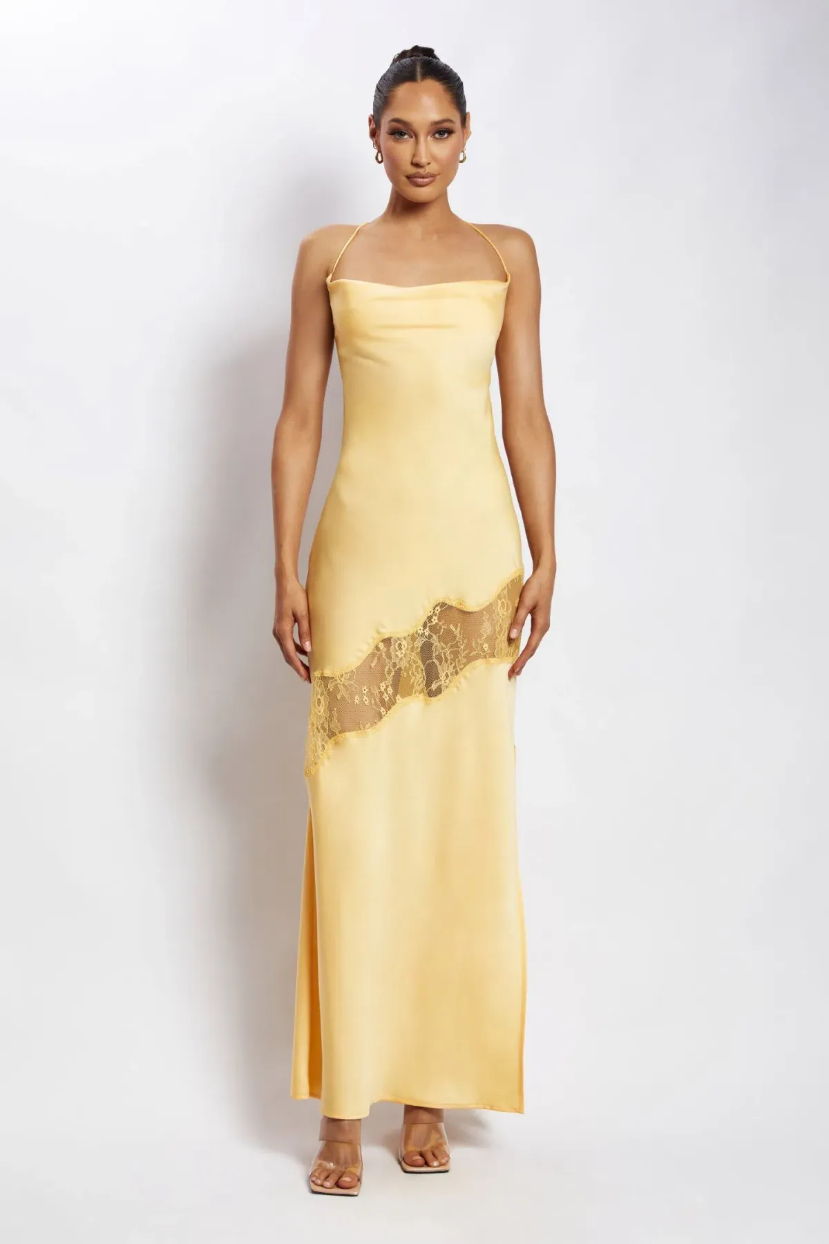 Meshki Chandra Maxi Dress Lemon Size L /AU 12 - Image 1