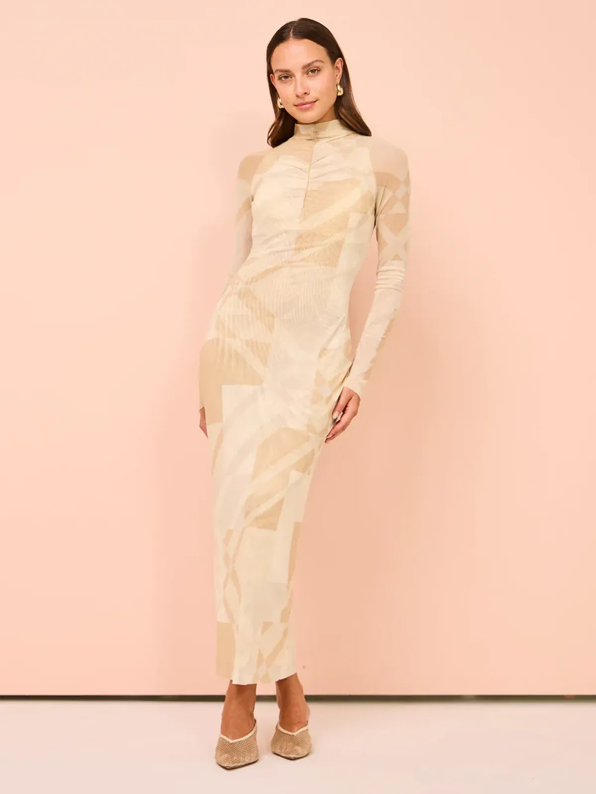 Camilla and Marc Esra Midi Dress Print Size 8 - Image 2
