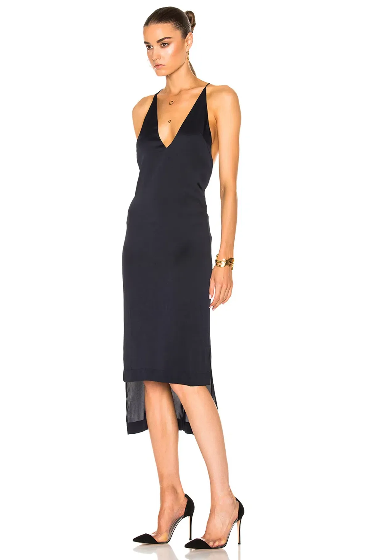Dion Lee Fine Line Cami Slip Dress Black Size 10 - Image 7