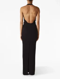 Christopher Esber Tailored Slope Halter Dress Black Size 6 for rent on The Volte - image 2