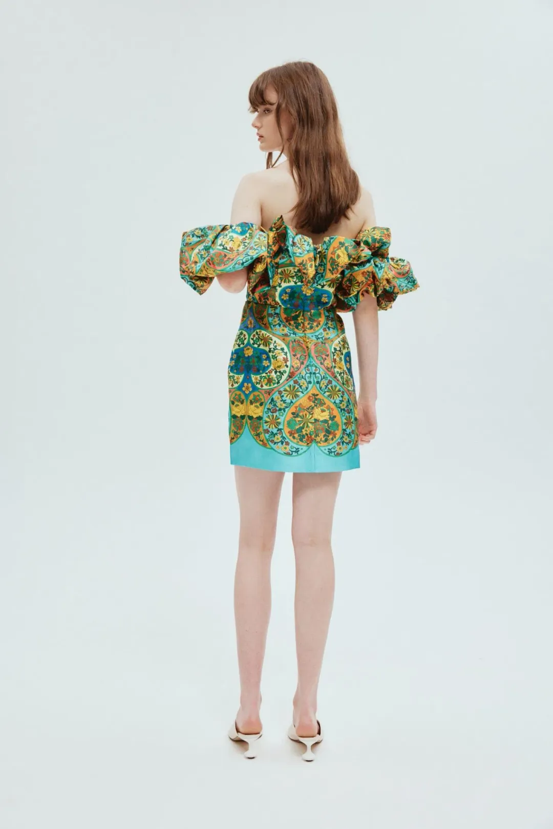 Alemais Sofie Off Shoulder Dress Multi Size 12 for rent on The Volte - main image