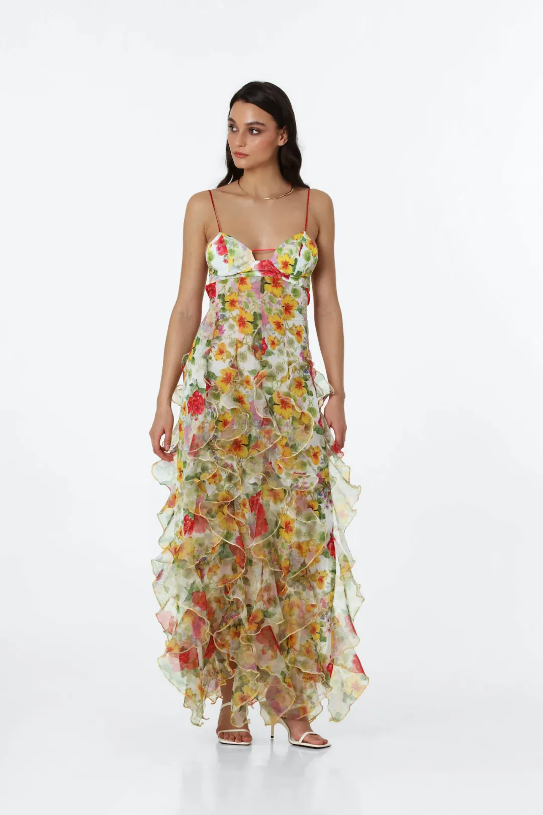Menti - iris Maxi Dress Multi Size S / AU 8 for rent on The Volte - main image