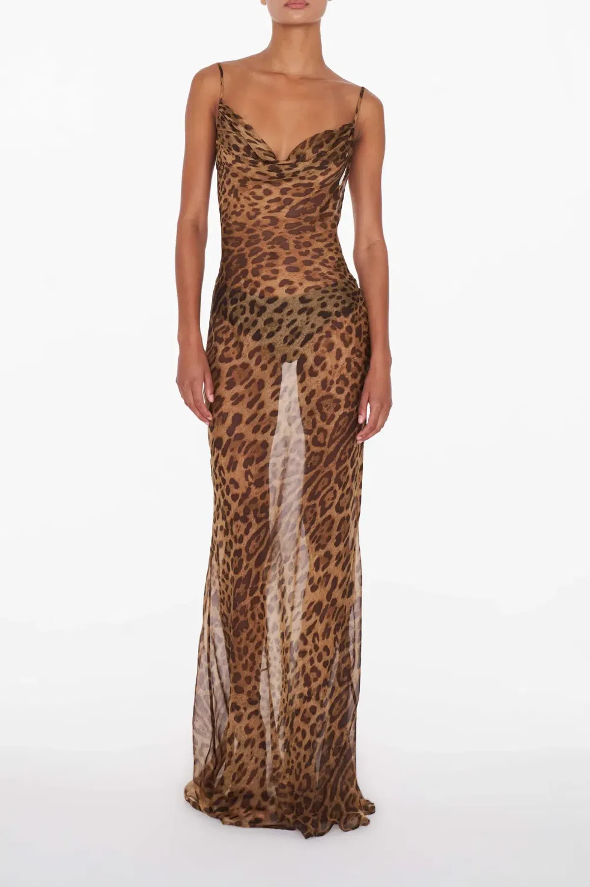 Rat & Boat Valentina Dress Leopard Print Size S / AU 8 - Image 1