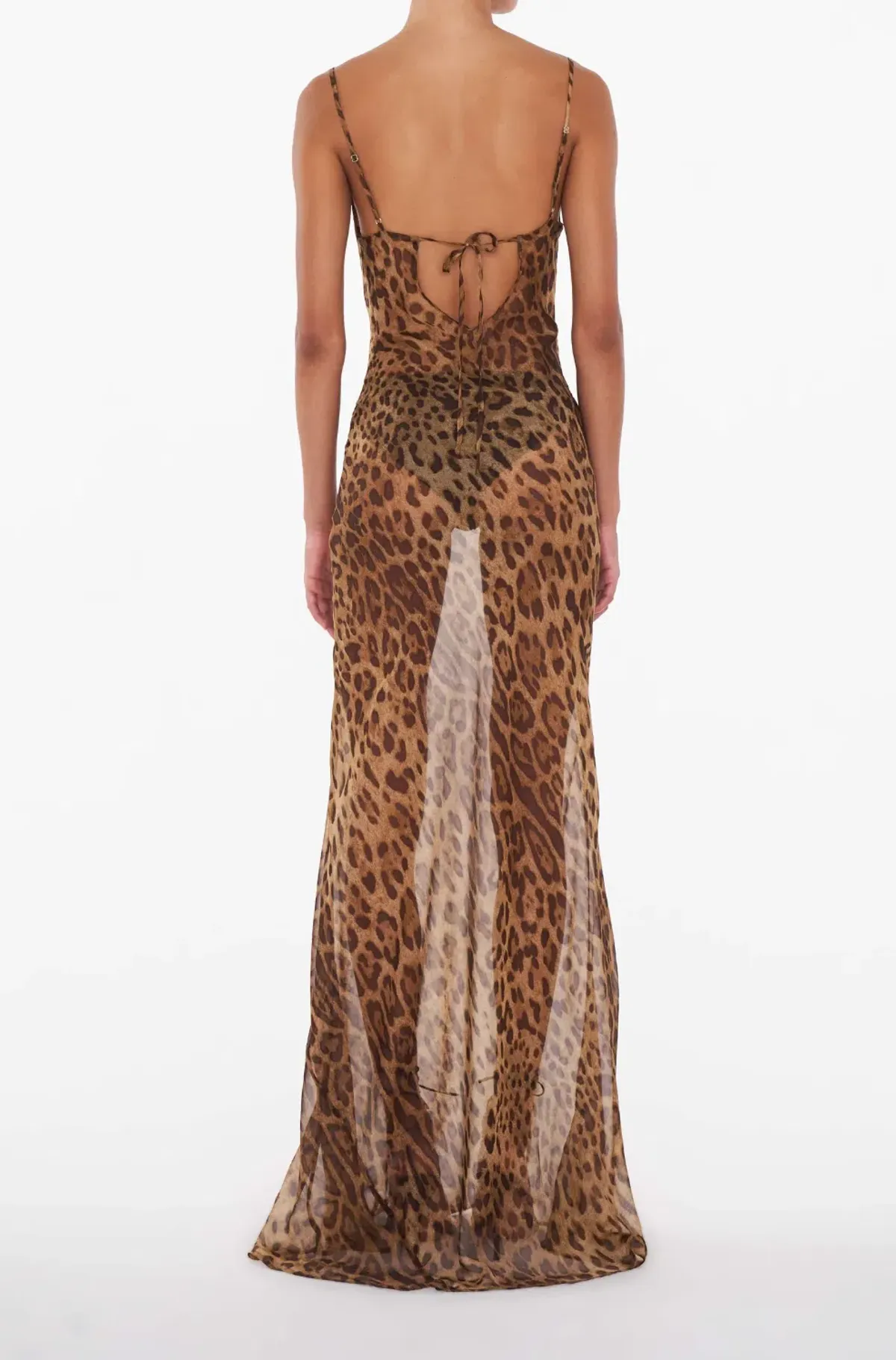 Rat & Boat Valentina Dress Leopard Print Size S / AU 8 - Image 2