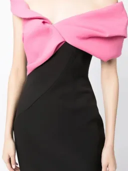 Rachel Gilbert Matteo Sleeveless Dress Pink/Black Size 0 / AU 6 for rent on The Volte - image 4
