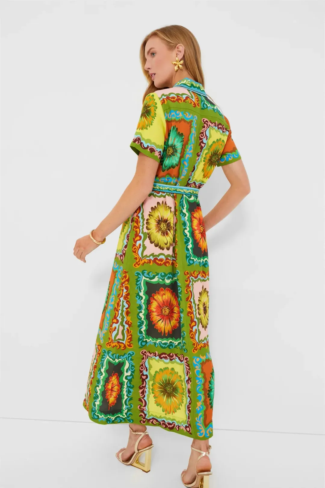 Alemais Disco Daisy Shirtdress Multi Size 8 for rent on The Volte - main image