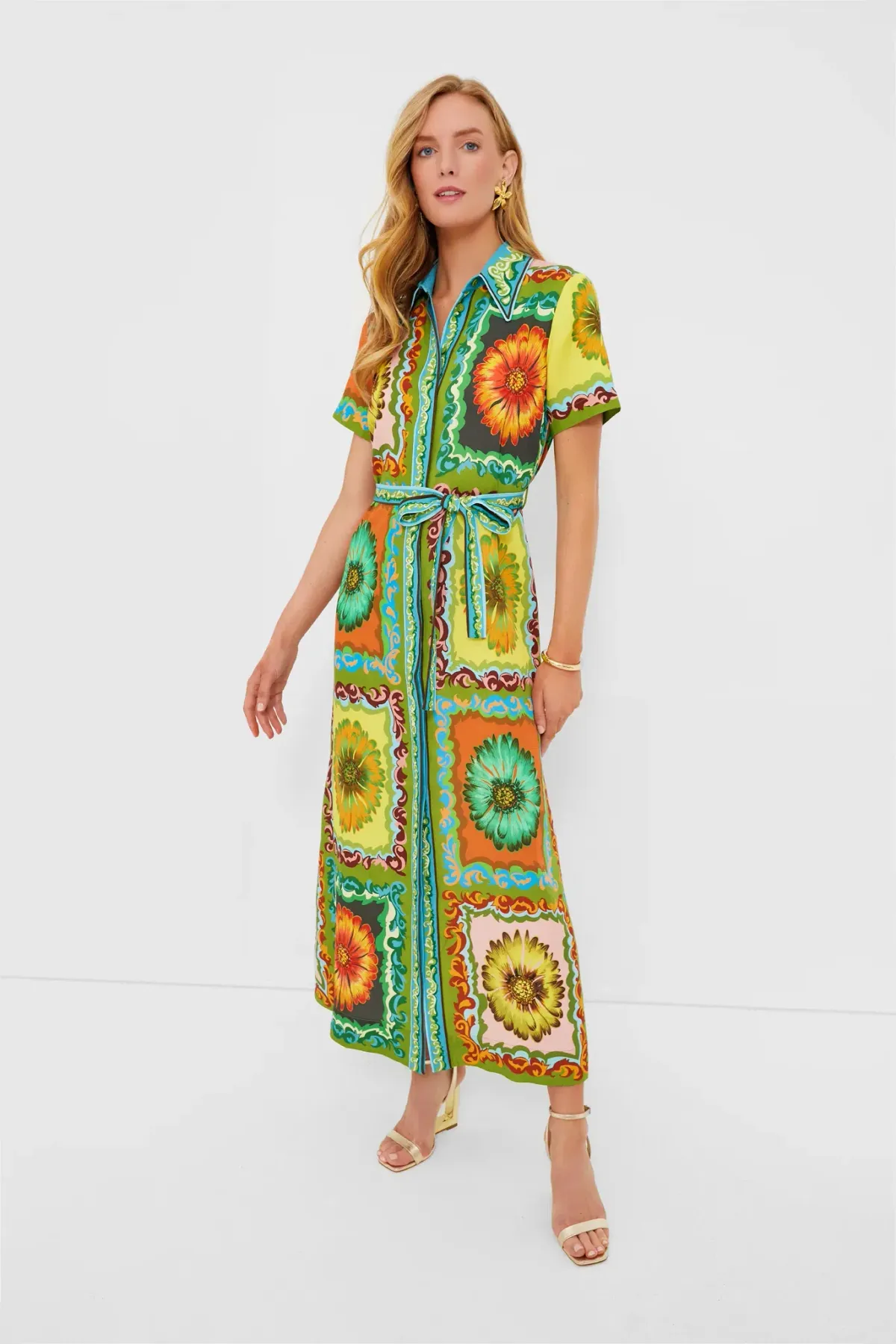 Alemais Disco Daisy Shirtdress Multi Size 8 - Image 2