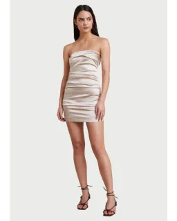 Bec & Bridge Heather Mini Dress Champagne Size AU 6 for rent on The Volte - image 1