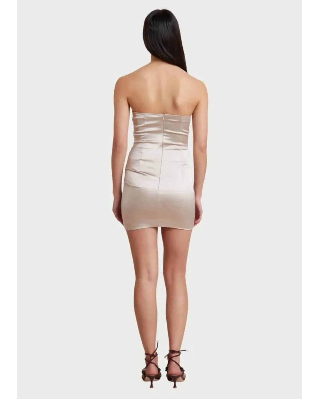 Bec & Bridge Heather Mini Dress Champagne Size AU 6 for rent on The Volte - main image