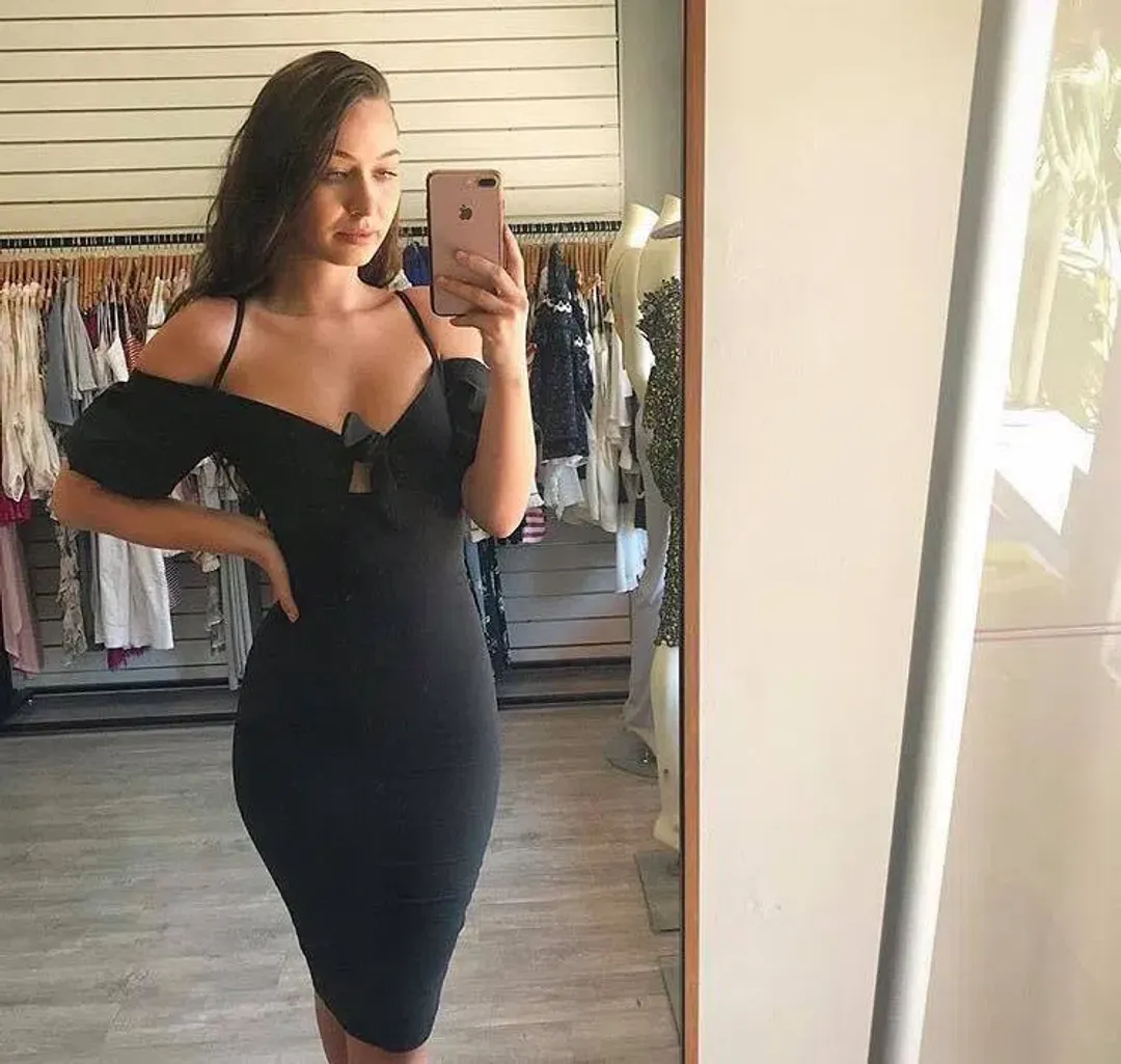 Nookie Belle Midi Dress Black Size 6 for rent on The Volte - main image