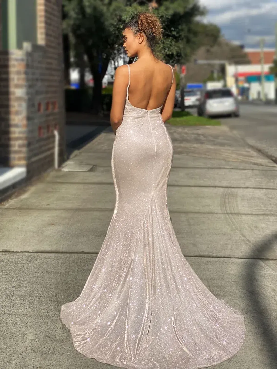 Jadore JX4010 Gown Musk Size 16 for rent on The Volte - main image