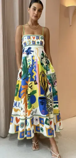 Alemais Soleil Sundress Multi Size AU 8 for rent on The Volte - image 1